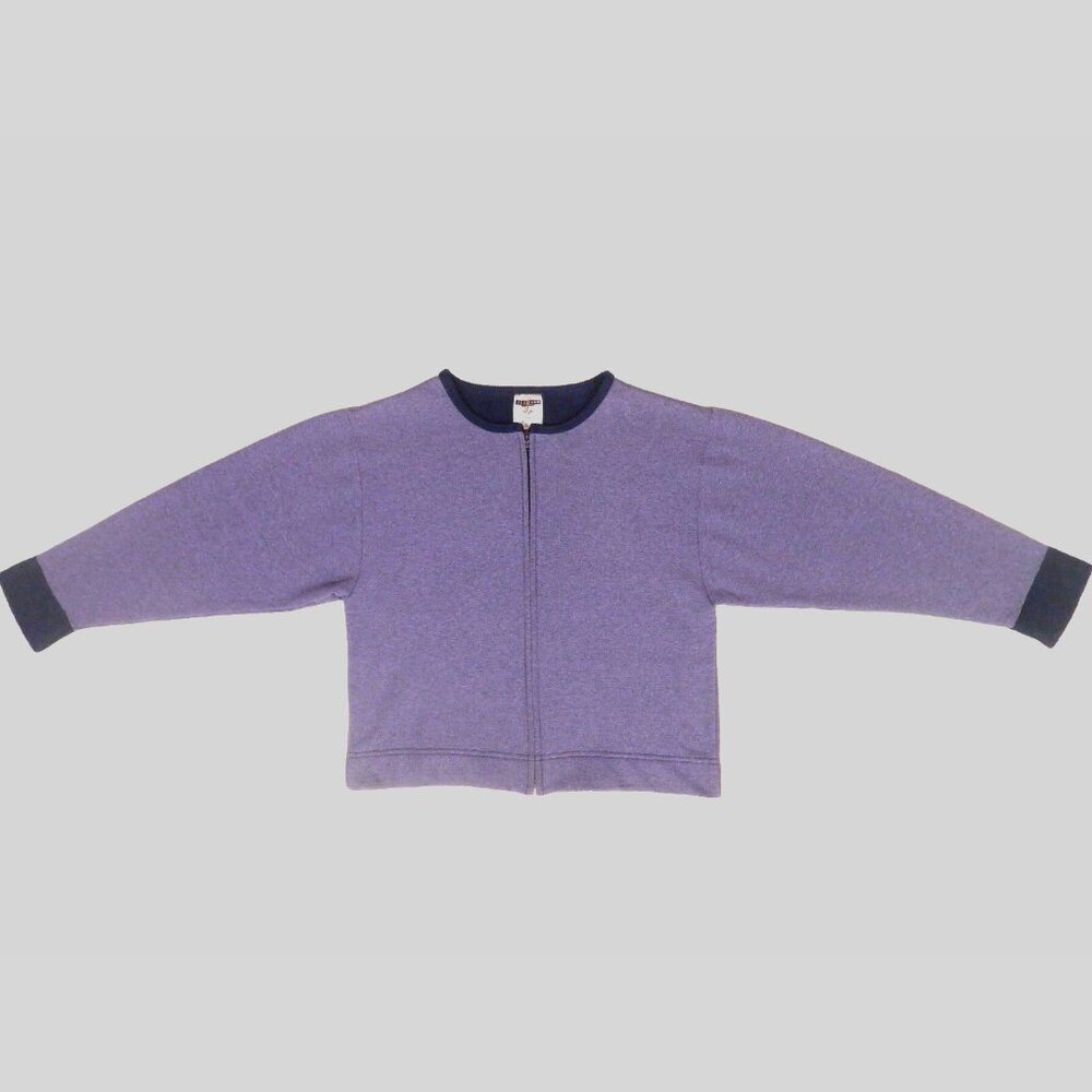 Jerzees Blue Fleece Jacket M Sweatshirt Zip